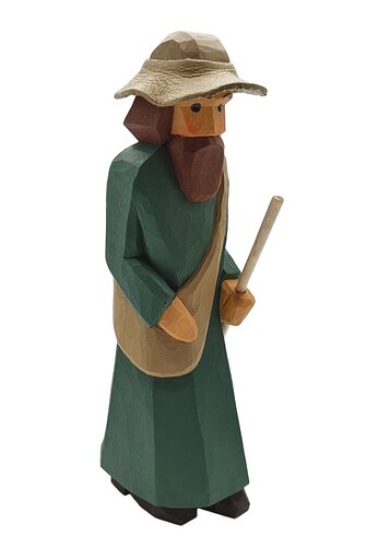 Lotte Sievers-Hahn Krippenfiguren 12cm, Pilger mit Hut 12cm