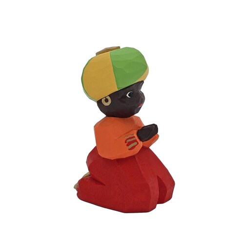 Lotte Sievers-Hahn Krippenfiguren 12 cm, Knabe farbig kniend