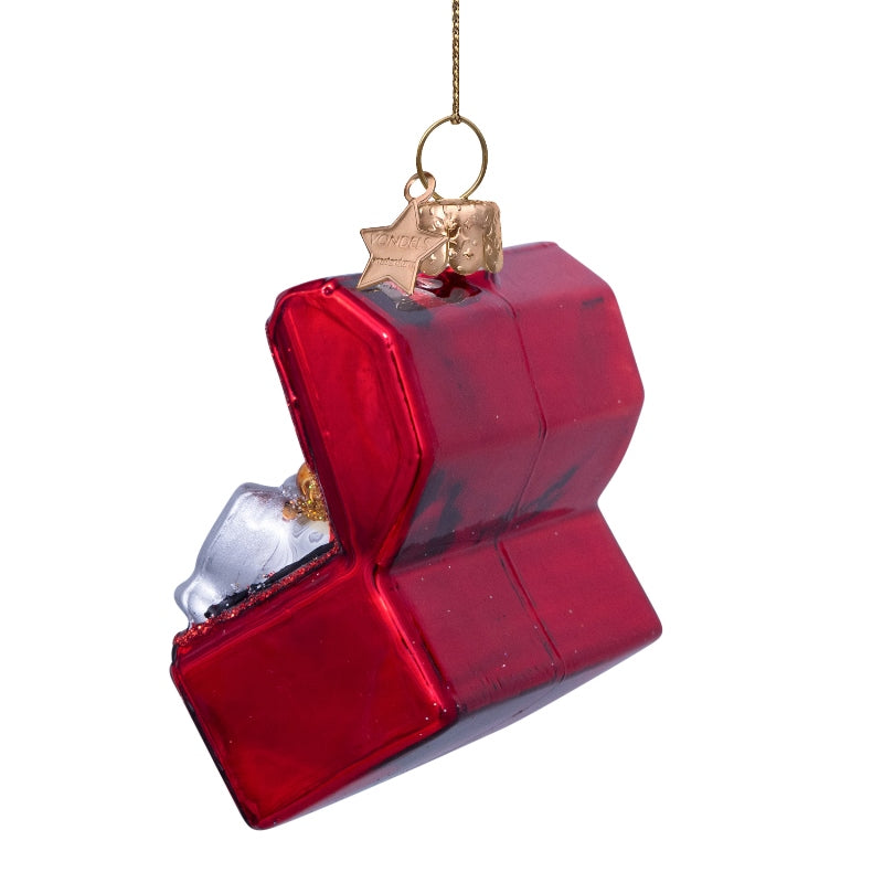 Vondels Glasornament Red Toolbox H5cm