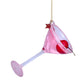 Vondels Ornament Pink Cosmopolitan Cocktail H8,5cm