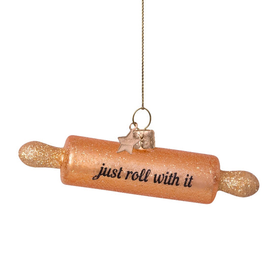 Vondels Glasornament Baking Rolling Pin H3cm