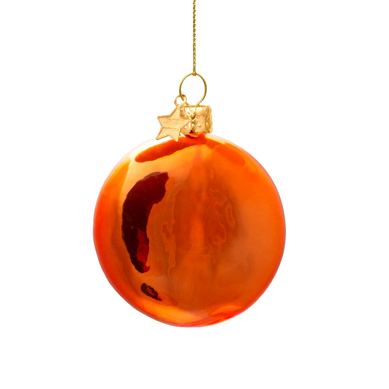 Vondels Glasornament Orange Smiley H7,5cm