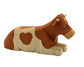 Lotte Sievers-Hahn Krippenfiguren 12cm, Ochse liegend, gefleckt, 5,5 cm
