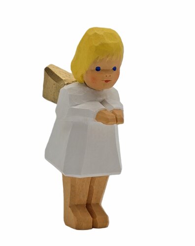 Lotte Sievers-Hahn Krippenfiguren 12cm, Engel neugierig blond 6cm