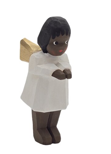 Lotte Sievers-Hahn Krippenfiguren 12cm, Engel neugierig, farbig 6cm