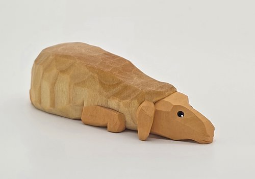 Lotte Sievers-Hahn Krippenfiguren 12cm, Schaf hell flach liegend 2,5cm