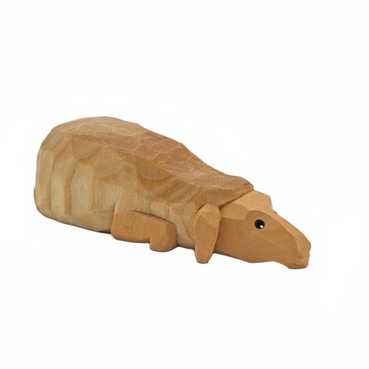 Lotte Sievers-Hahn Krippenfiguren 12cm, Schaf, hell, flach liegend, 2,5 cm (Typ 1)