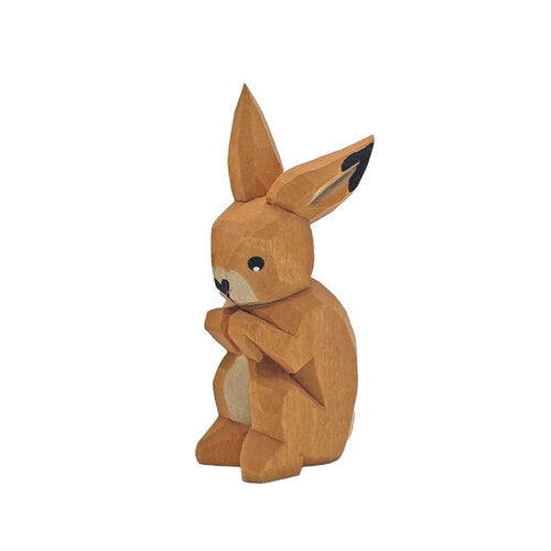 Lotte Sievers-Hahn Krippenfiguren 12cm, Hase Ohren hoch 4,5cm