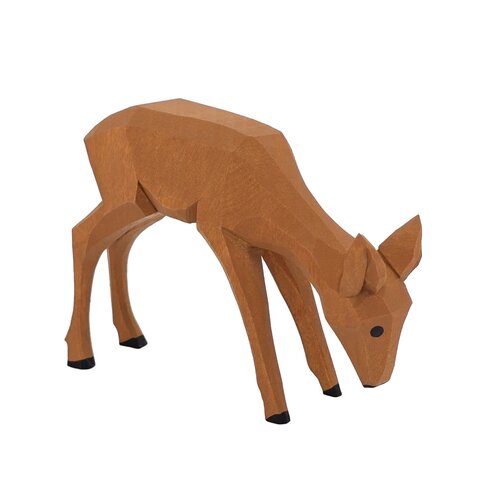 Lotte Sievers-Hahn Krippenfiguren 12cm, Reh äsend 5cm