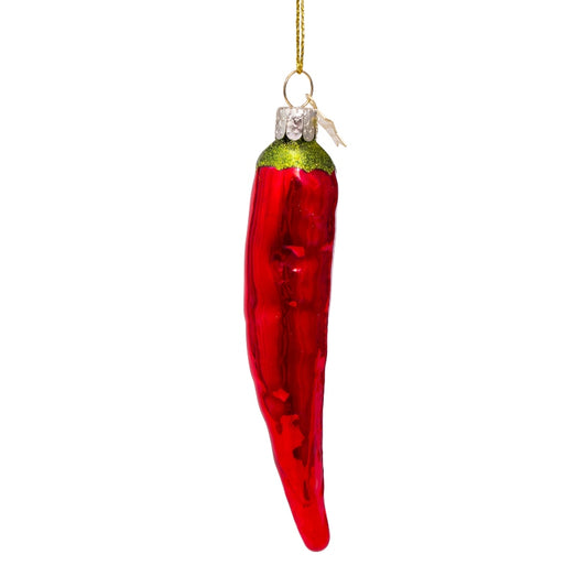 Vondels Glasornament Opal Red Chili Pepper H11,5cm