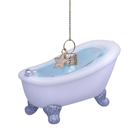 Vondels Glasornament White Bath H5cm