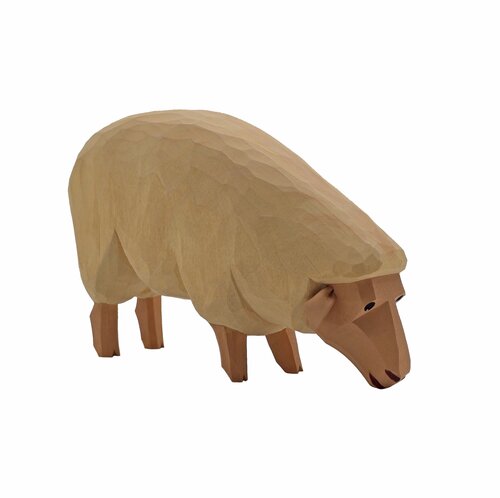 Lotte Sievers-Hahn Krippenfiguren 24cm, Schaf hell fressend 8,5cm
