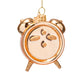 Vondels Glasornament Shiny Gold Wine o'Clock Alarm H9cm