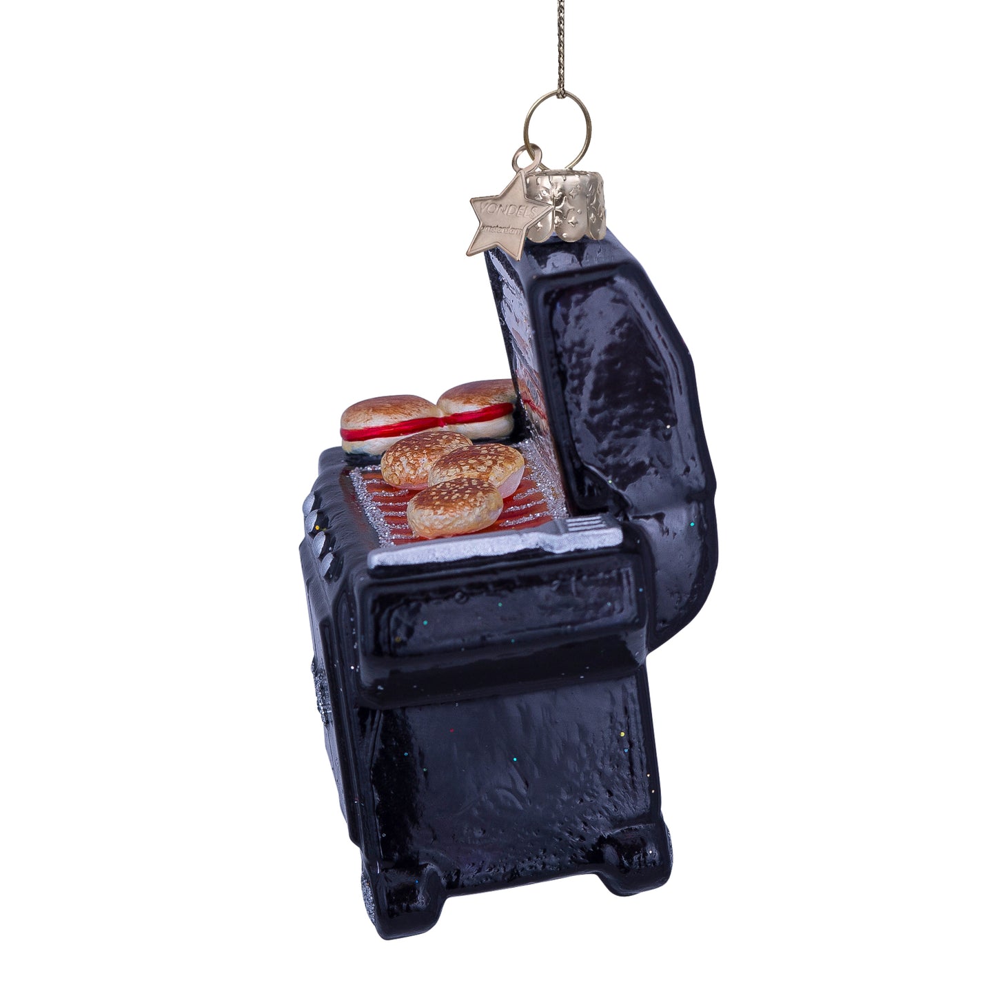 Vondels Glasornament Black Modern BBQ H9,5cm