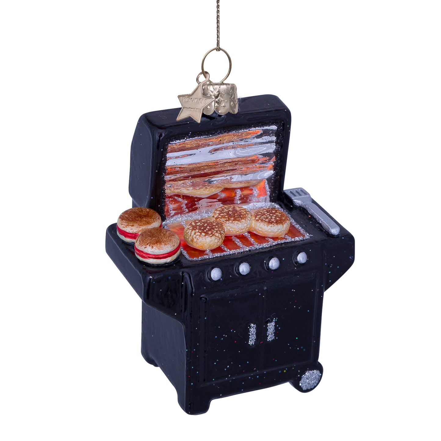 Vondels Glasornament Black Modern BBQ H9,5cm