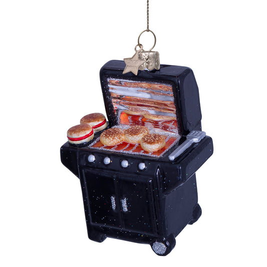 Vondels Glasornament Black Modern BBQ H9,5cm
