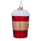 Vondels Glasornament Red matt Coffee Mug H9cm