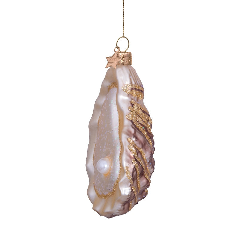 Vondels Glasornament Ecru Oyster H10cm