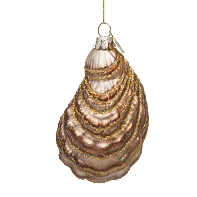 Vondels Glasornament Ecru Oyster H10cm