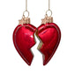 Vondels Glasornament Set of Best Friends Heart H8,5cm