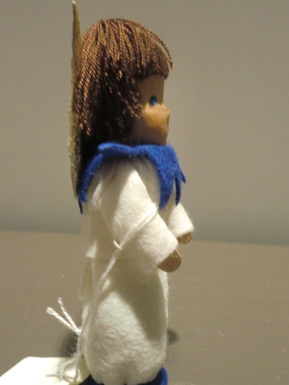 Sternenbub mit blauem Kragen, 10cm von Lotte Sievers-Hahn