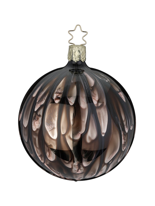 INGE-GLAS Christbaumkugel Kaminfeuer ,  balsamico glanz