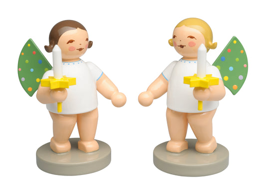 Wendt&Kühn Engel mit farbigen Flügelpunkten Limited Edition 25 Jhare World Children Organisation