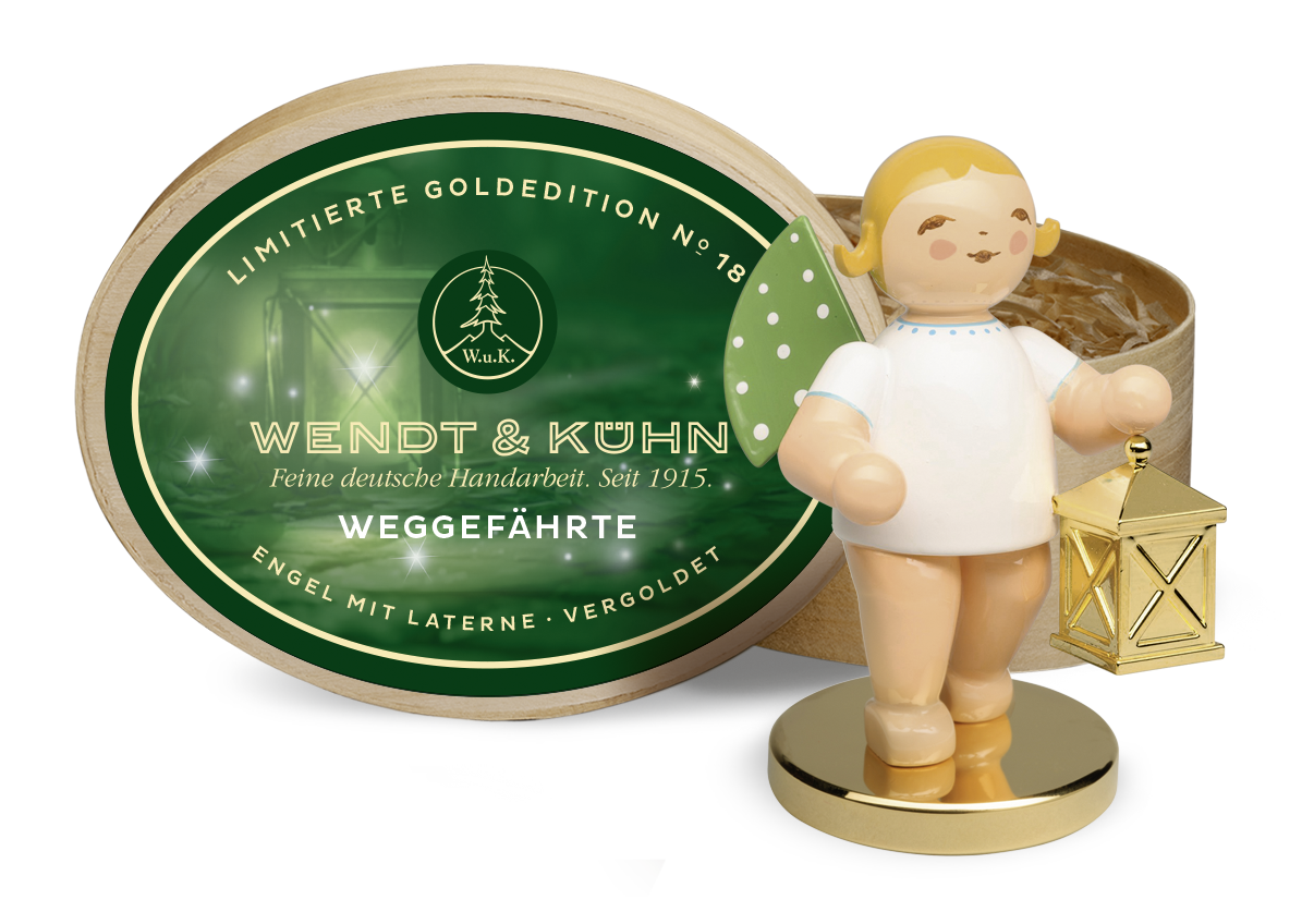 Wendt und Kühn Weggefährte mit Metallsockel, in Spanschachtel