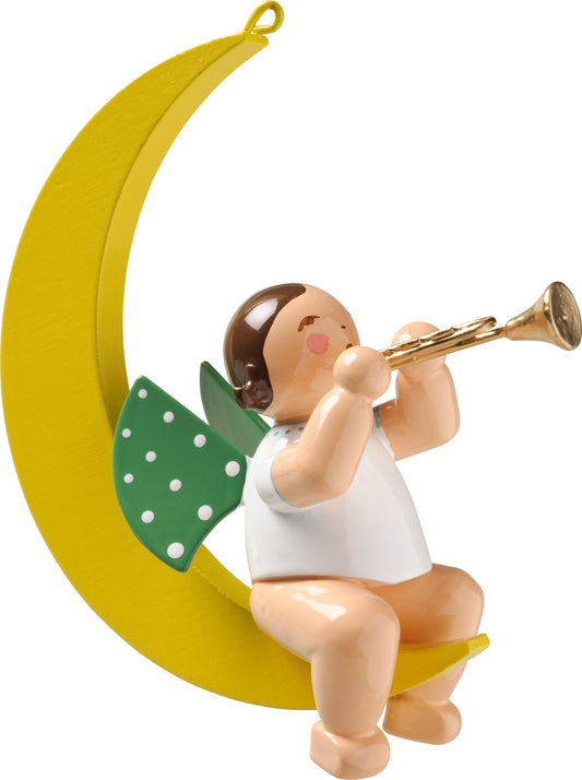 Wendt & Kühn Engel mit Trompete, im Mond