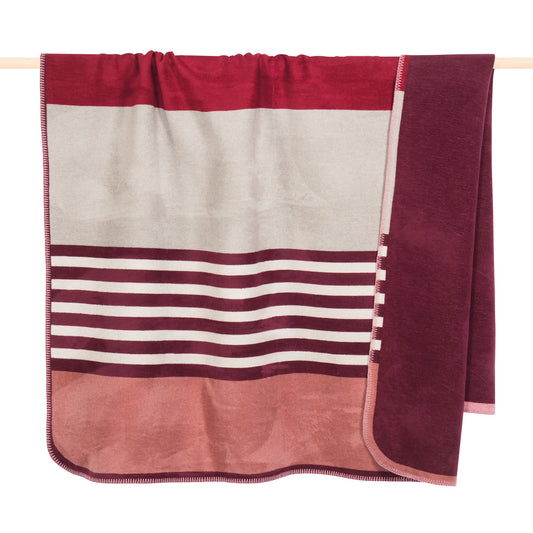 PAD Plaid "Deux" 150x200cm, Farbe Bordeaux