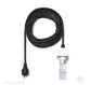 Herrnhuter Sterne Kabel für A4/A7 schwarz mit LED, Kappe Weiß