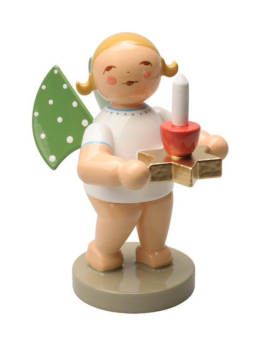 Wendt & Kühn Engel mit Sterntülle und Kerze