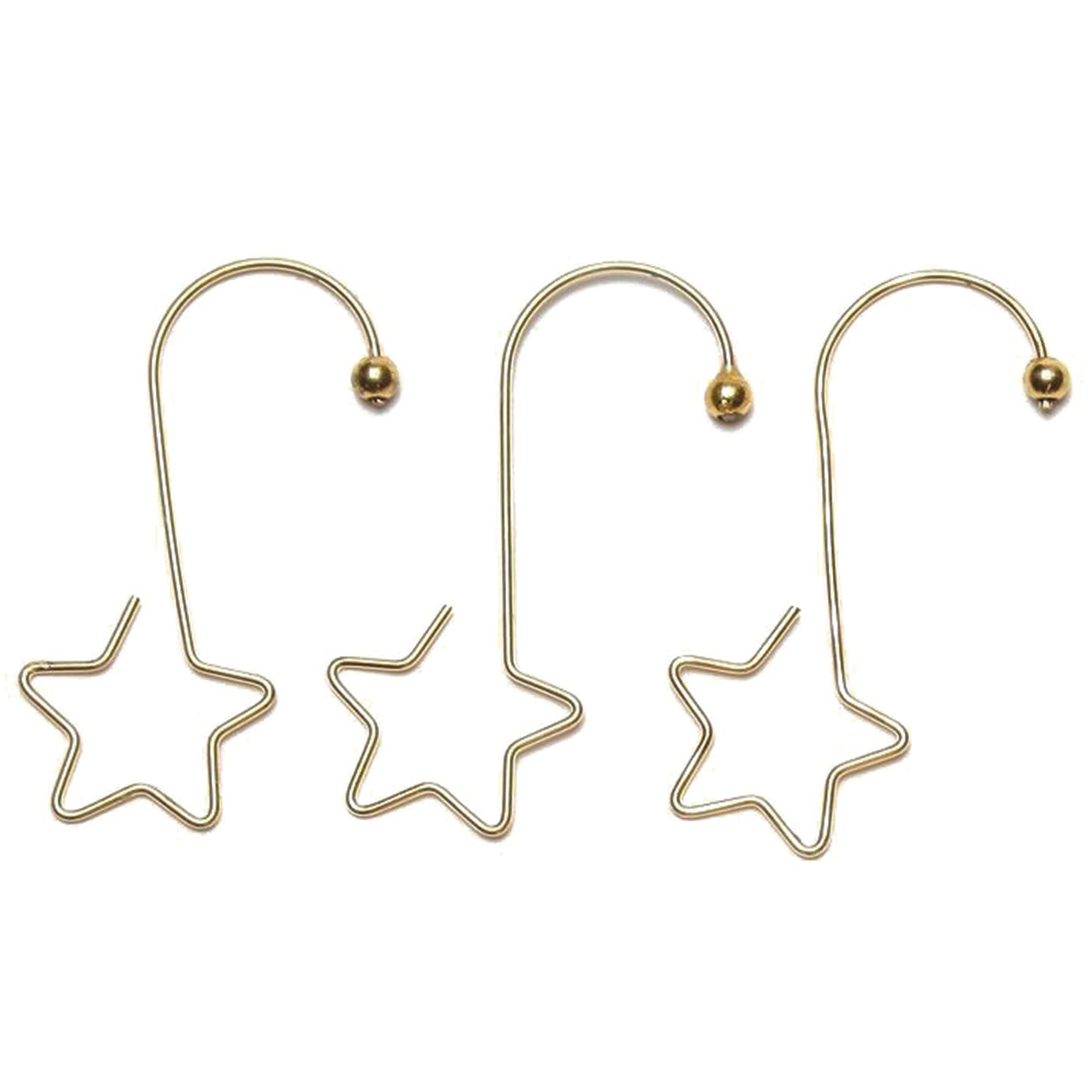 INGE-GLAS S-Haken mit Stern, gold