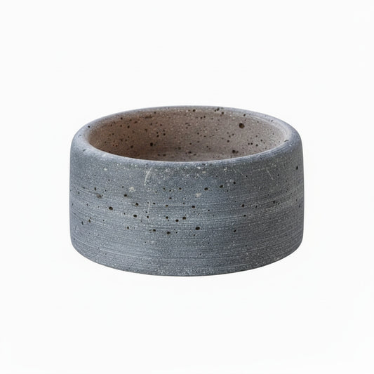 Engels Kerzen OLE Kerzenschale Rund und klein 10,5cm x 5cm Anthrazit