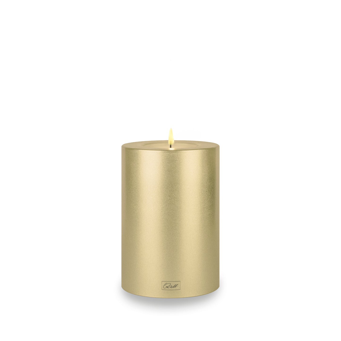 Qult Farluce Trend - Teelichthalter in Kerzenform - Farbe Cream Gold