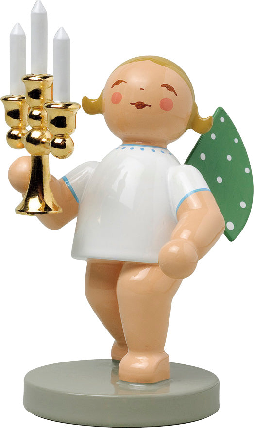 Wendt & Kühn Lichterbote, Engel mit Leuchter Goldedition N° 4