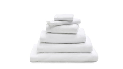 LUIZ Grace hochfloriges Luxushandtuch mit beidseitigem Satinabschluss, 100% Bio Baumwolle