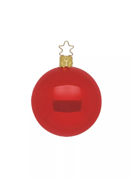 INGE-GLAS Kugel Opal rot, 10cm