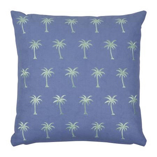PAD Kissenhülle "Palm" 45x45cm, Farbe Dusty Blue