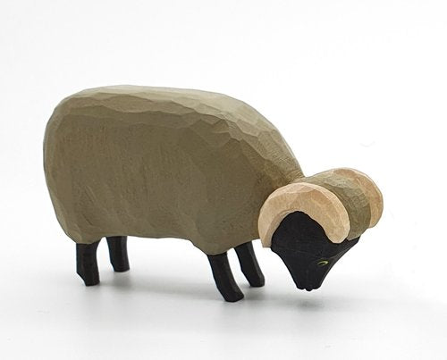 Lotte Sievers-Hahn Krippenfiguren 12cm, Heidschnucke fressend 5cm