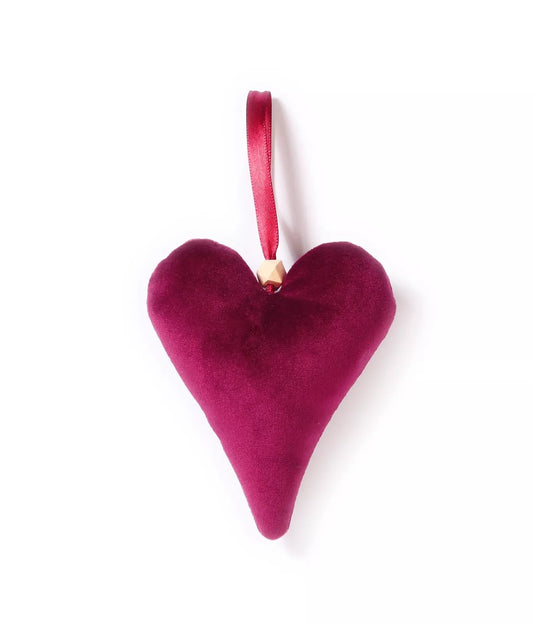 INGE-GLAS Stoffornament Burgund