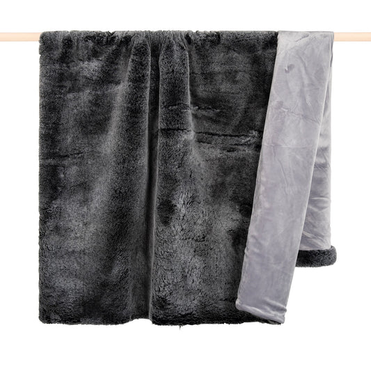 PAD Webpelzdecke "Champagne" 140x190cm, Farbe Grey