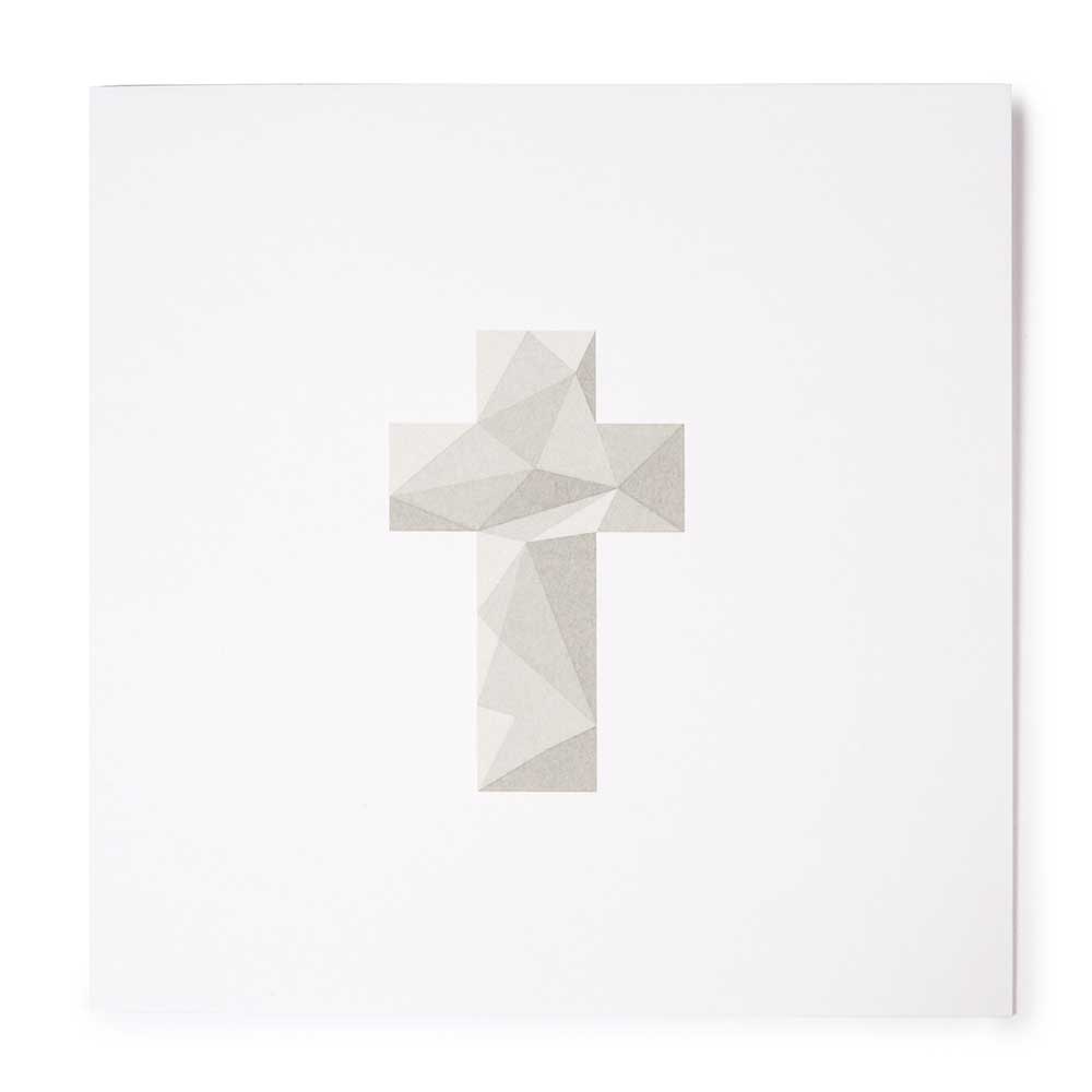 Bethge Grußkarte Kreuz Polygon