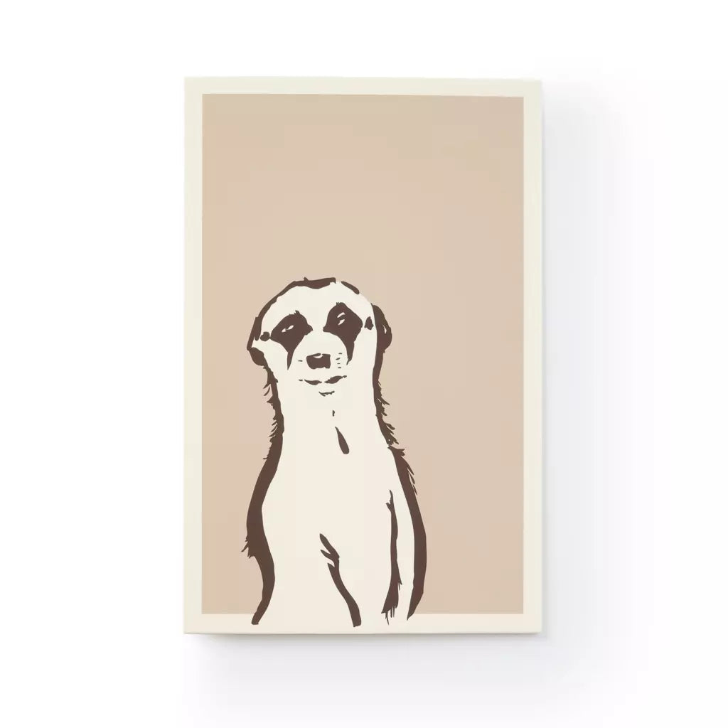 Bethge Grußkarte Erdmännchen Hochformat