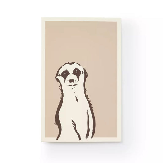 Bethge Grußkarte Erdmännchen Hochformat