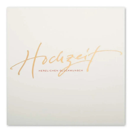 Bethge Grußkarte "Hochzeit Herzlichen Glückwunsch" Kalligrafie