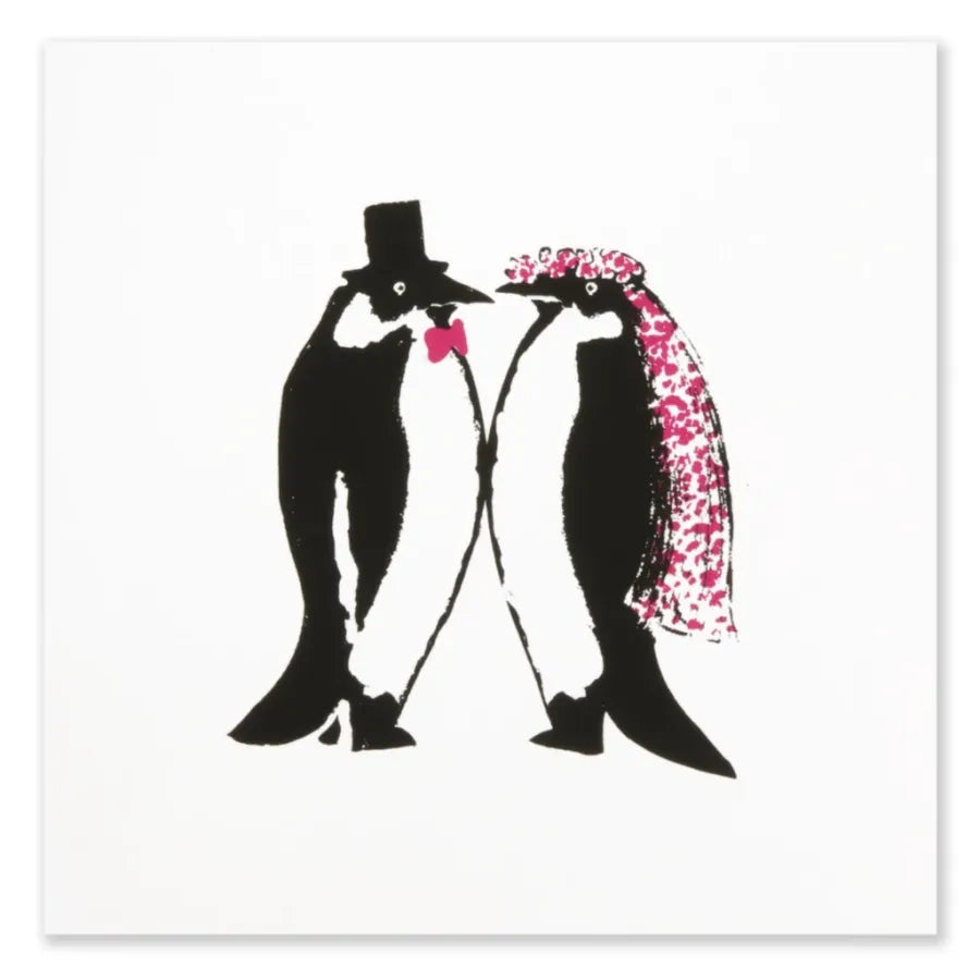 Bethge Grußkarte Hochzeits-Pinguine
