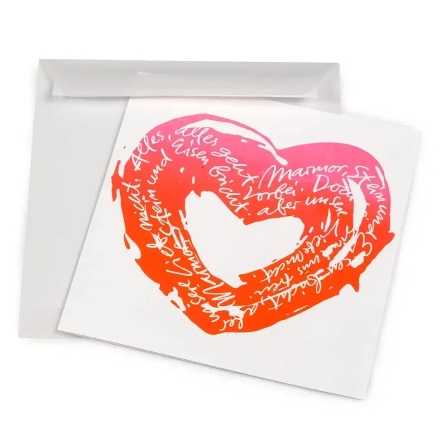 Bethge Grußkarte Marmor Stein und Eisen bricht