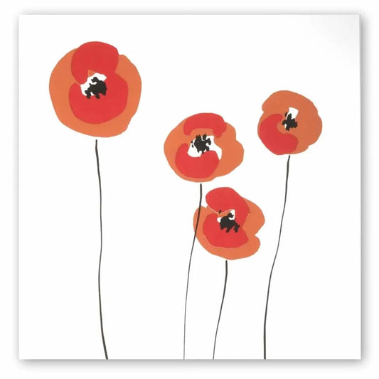 Bethge Grußkarte Mohnblume