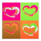 Bethge Grußkarte Passion Hearts Pop Art Neon